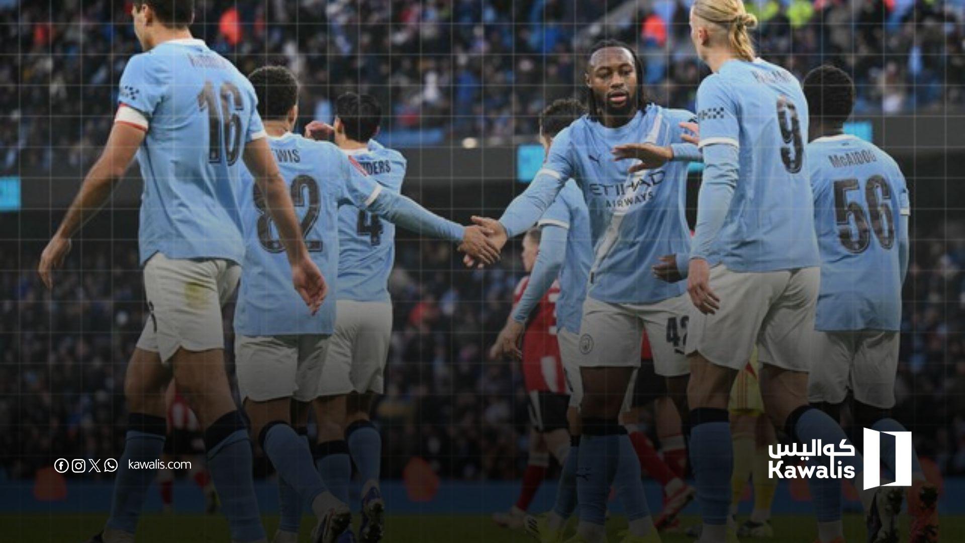 مانشستر سيتي يسحق إكسيتر بعشرة أهداف ويبلغ دور الـ32 في كأس الاتحاد الإنجليزي
